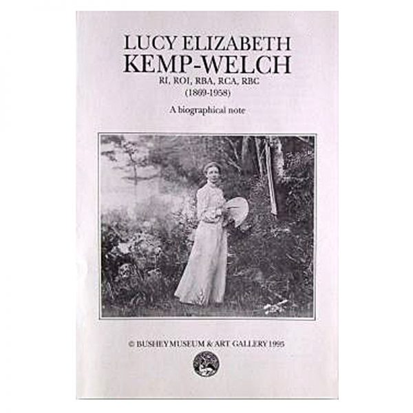 A biography leaflet about Lucy Kemp-Welch.