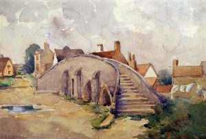 Pack Horse Bridge, Moulton, Suffolk, by Geoffrey Sneyd Garnier