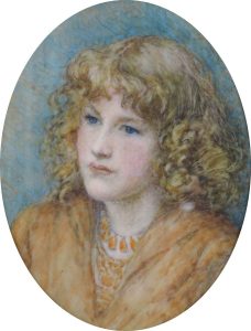 Unknown Teenage Girl (Miniature) by Kate Ethel Cowderoy