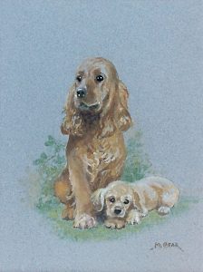 'Happy Motherhood Spaniel and Pup' by Mabel Gear