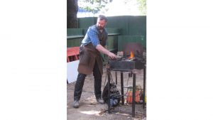 Blacksmith on Canada Day at Reveley Lodge by Fred Parker