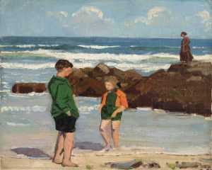 The Meeting on the Beach by Garnet Ruskin Wolseley