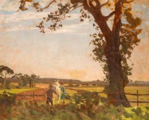 Ploughing by Algernon Talmage