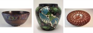 Three pottery items
