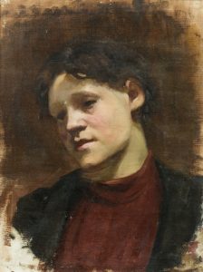 Girl in Red Jumper by Kate Ethel Cowderoy